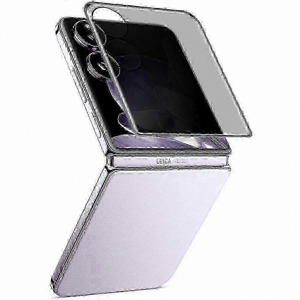 Full Coverage 3D Curved Tempered Glass Screen Protector for Mix Flip 5G, Anti-Spy Back Film hwy