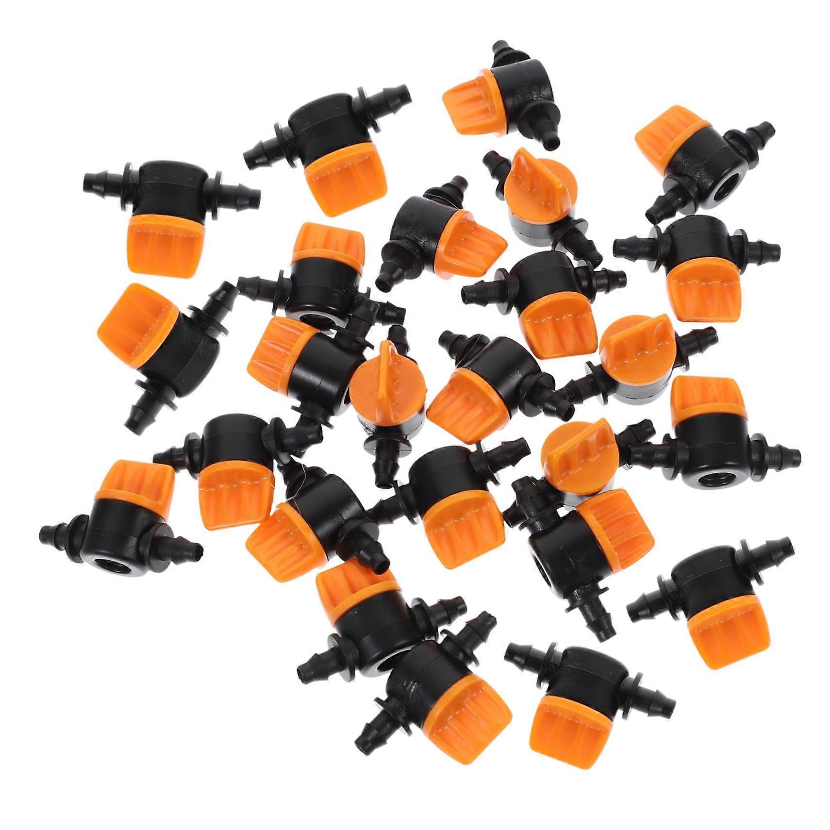 20pcs Adjustable Flow Valve Drip Irrigation Kit for Garden Nozzle Ball Valve System with 1/4 Inch Compatibility