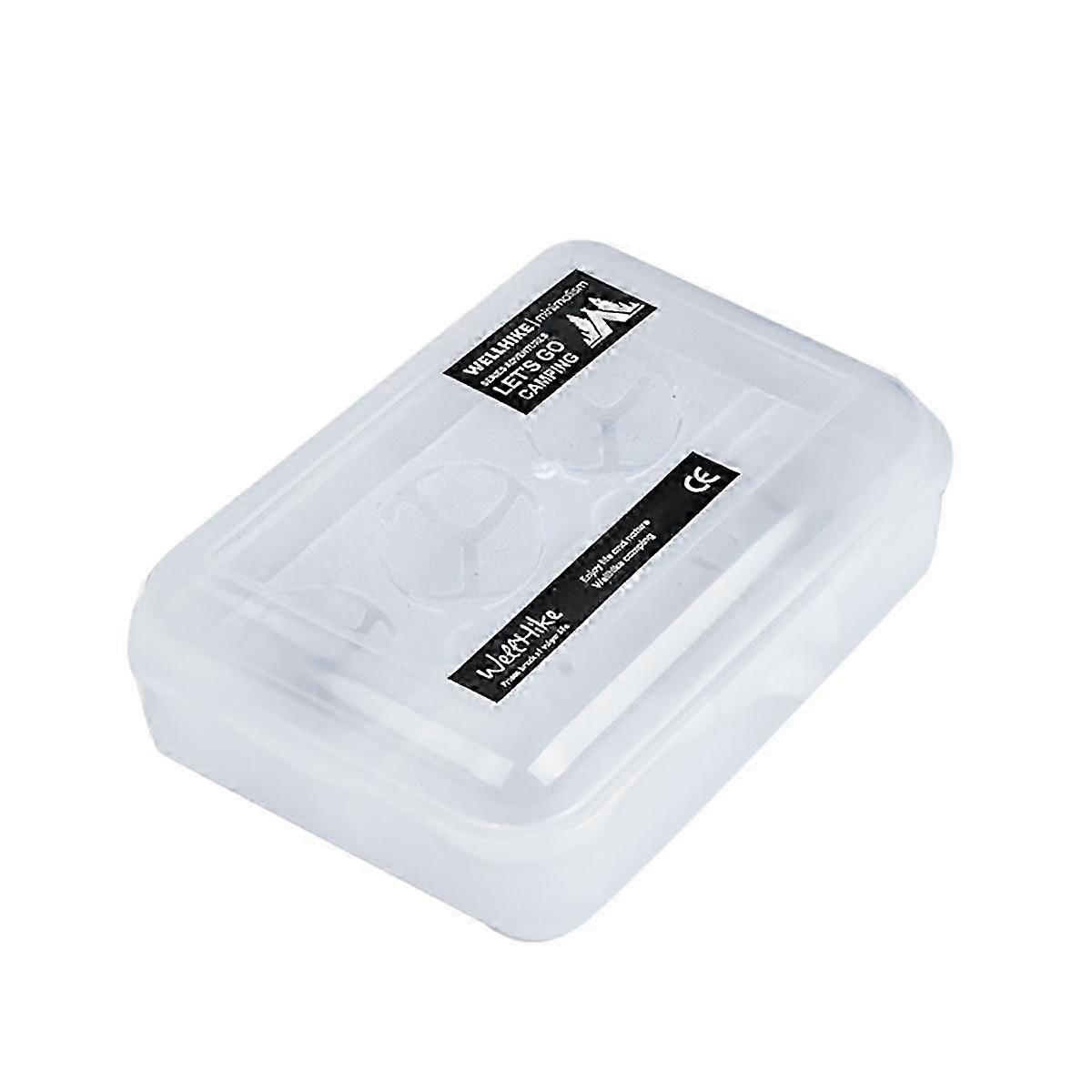 6 Grid Egg Carton with Lid Stackable Crisper Egg Protection Box Plastic Egg Container Free for Camping Picnic