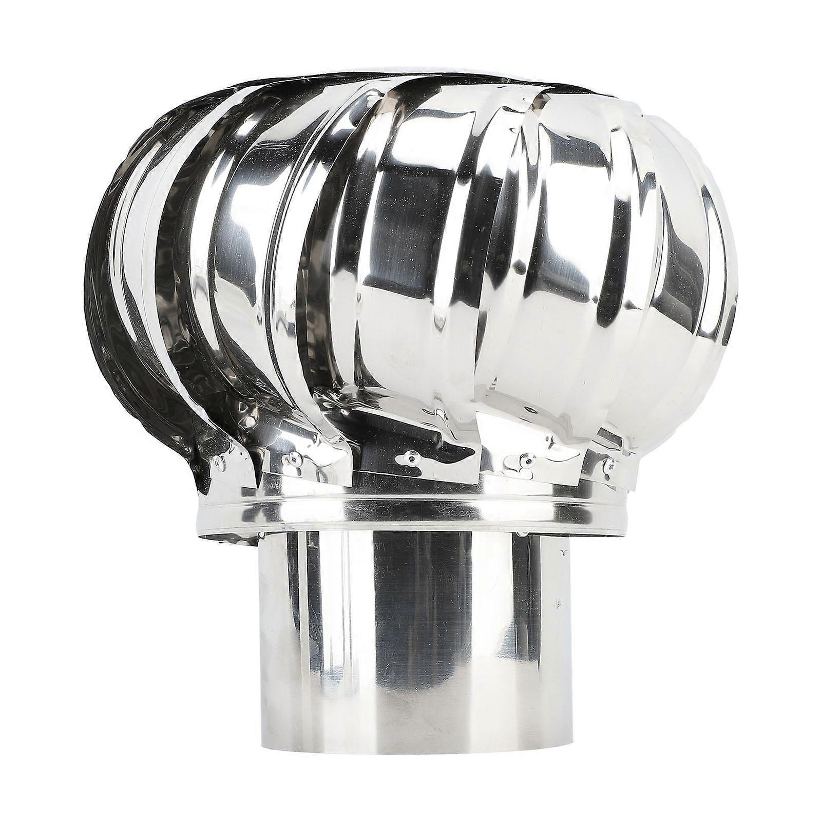 Stainless Steel Rotating Chimney Cap 15cm Dustproof Rainproof