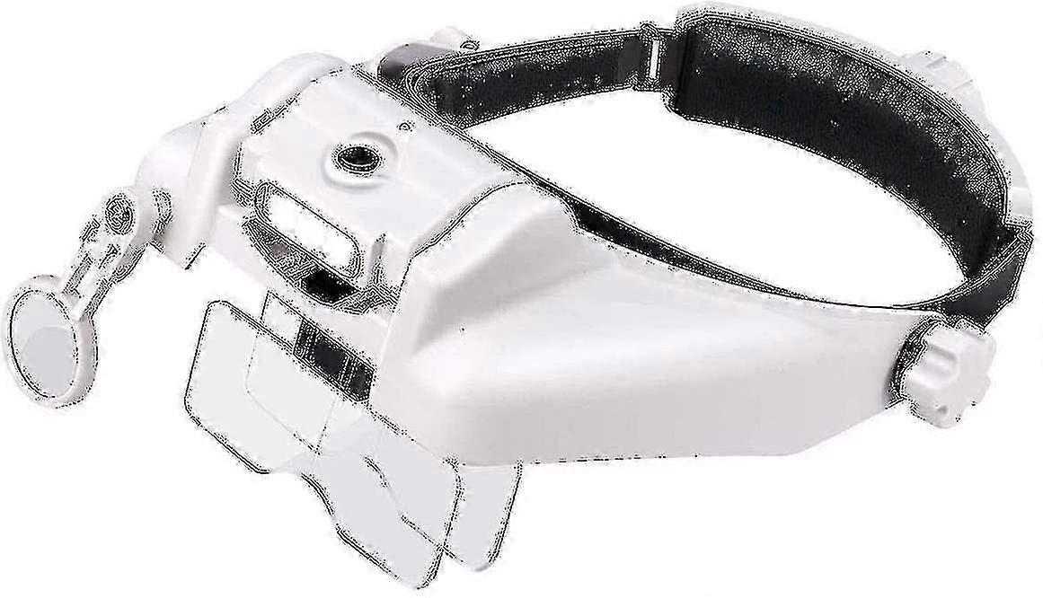 Headband Lighted Magnifying Glasses With Led Light,head Mount Magni...