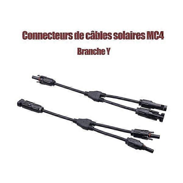 MC4 Y-type splitter, withstands 1000V DC voltage, PPO housing