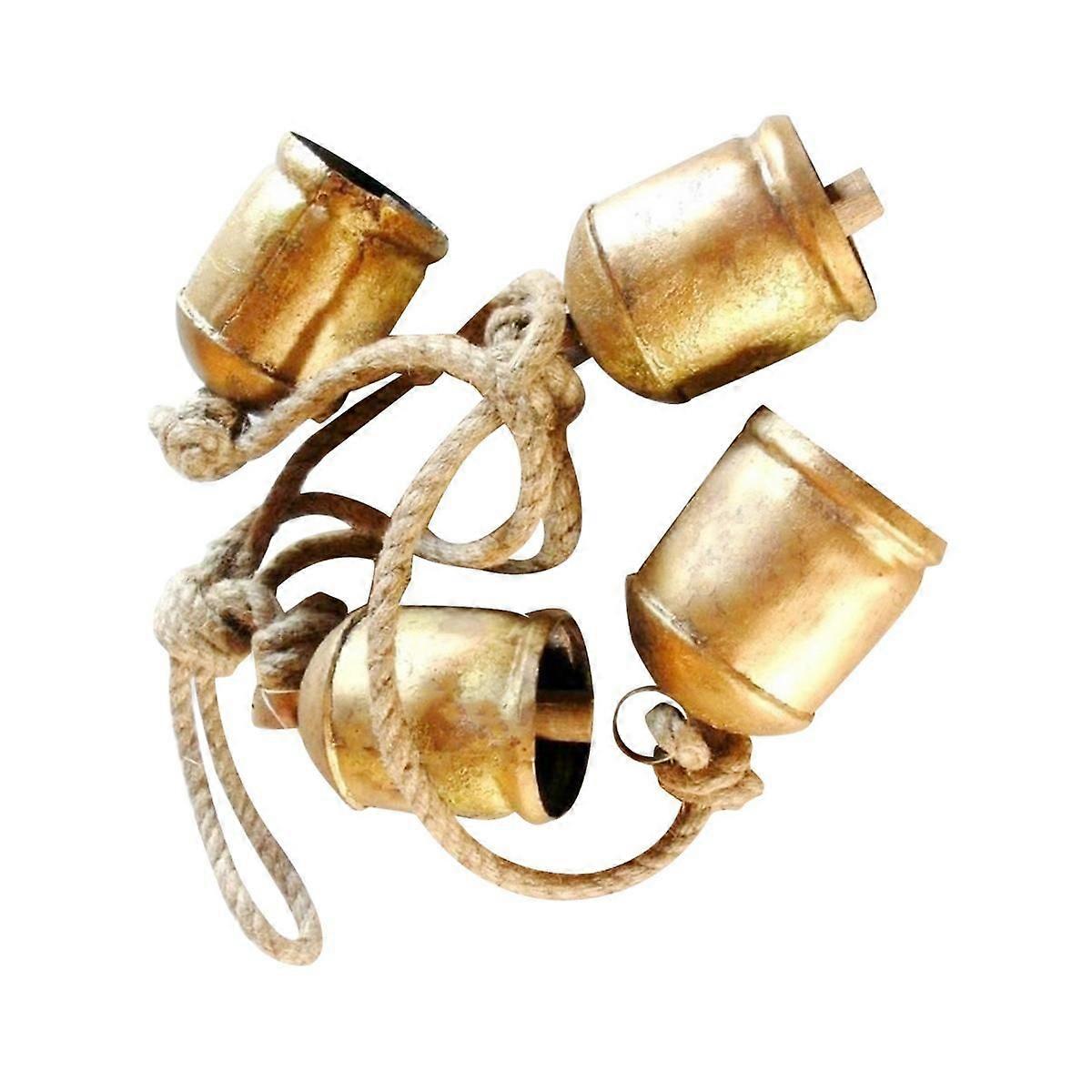 Brass Cow Shabby Chic Rustic Style Simple Metal Hanging Giant Cow Bell Decorations