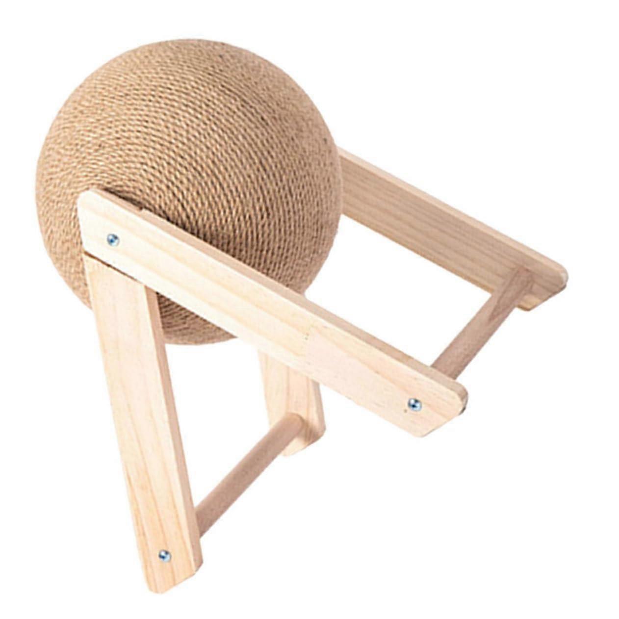 Natural Sisal Cat Scratching Ball Durable Interactive Indoor Cat Toy Prevents Furniture Damage Loneliness Reduction