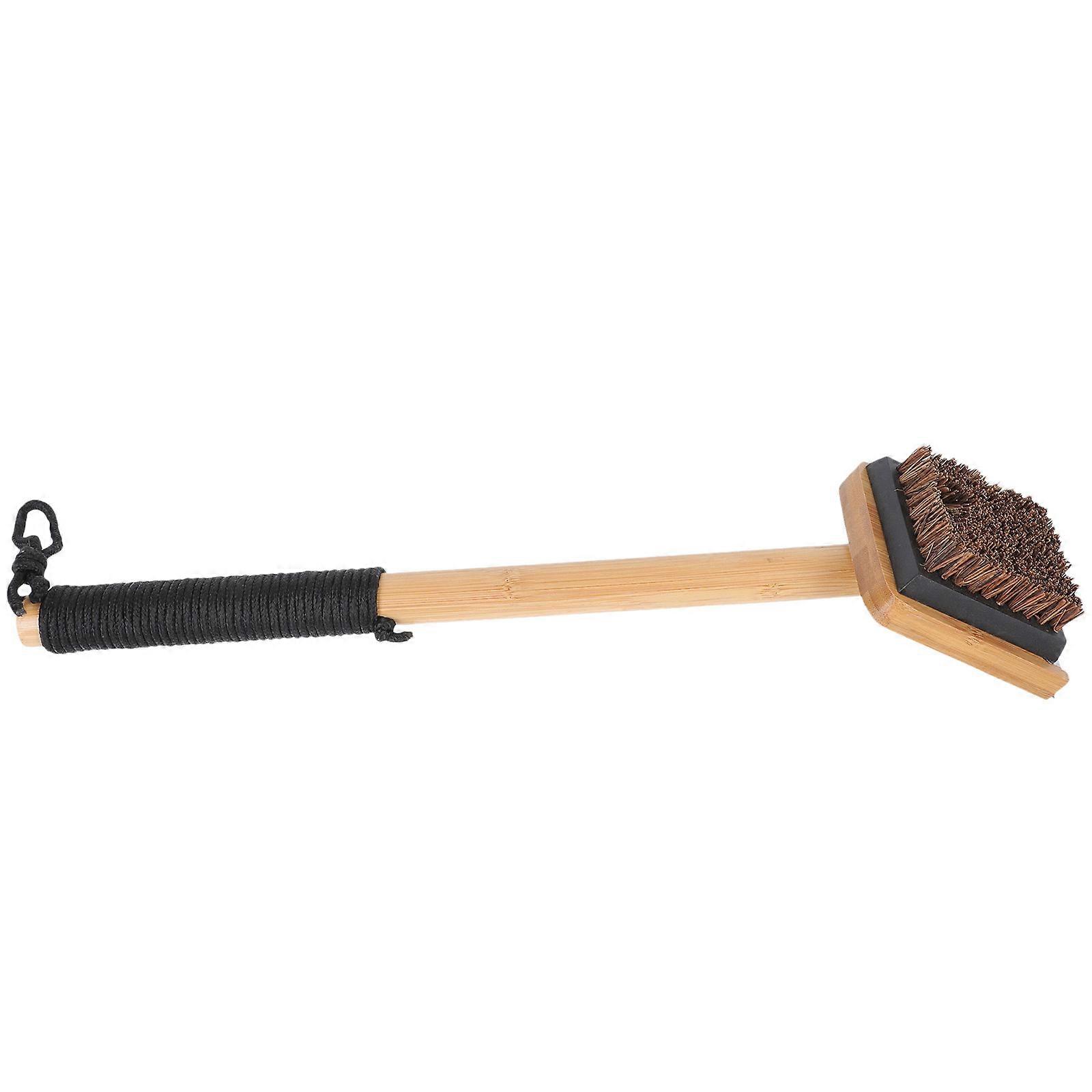 1pc Long Handle Grill Cleaning Brush Durable Bbq Supply Design Compatible With Grills Comfortable Grip