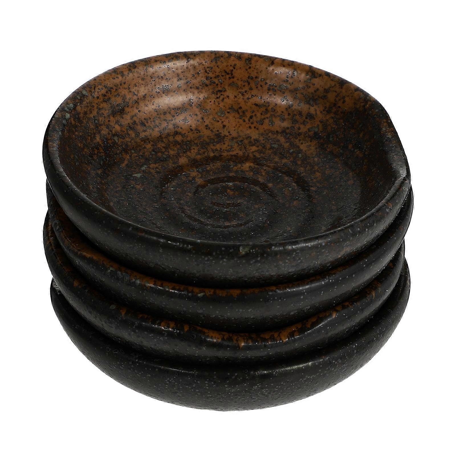 Assorted Color Ceramic Sauce Dishes for Kitchen Use Perfect for Dipping and Side Dishes 4 Pieces