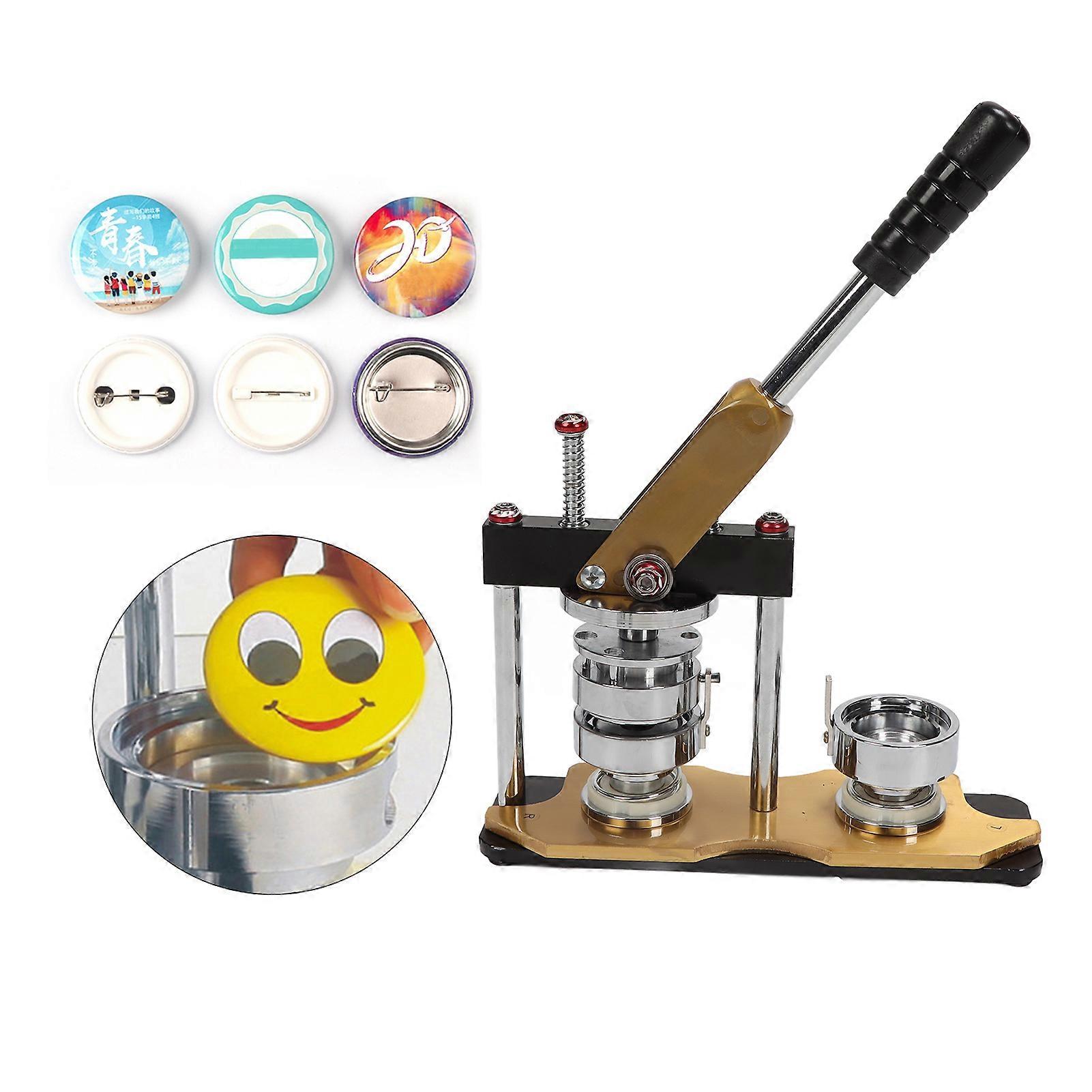 100 Sets 44mm Button Maker Machine DIY Badge Press with Dies Cutter