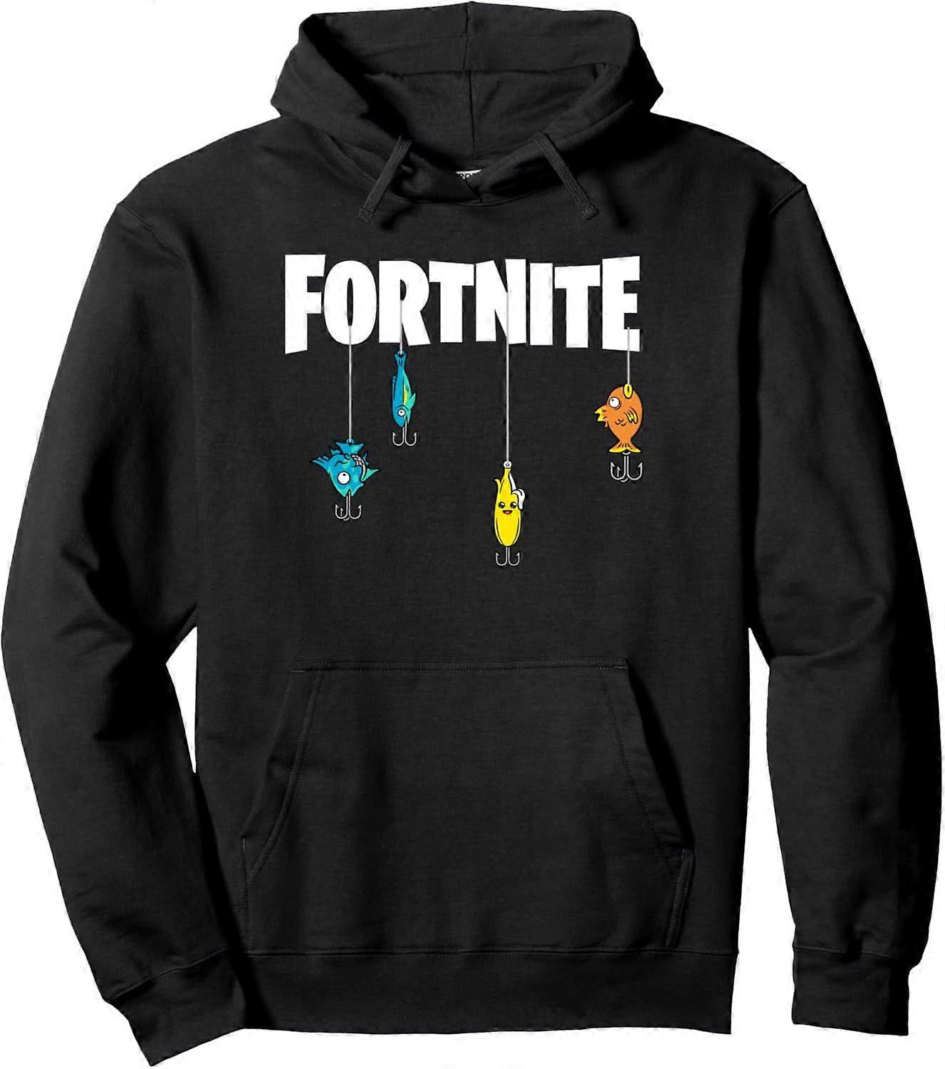 Fortnite Logo Lures Witte Pullover Hoodie