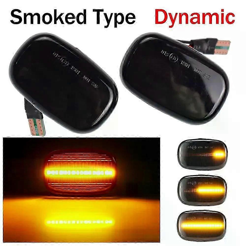 2pcs Dynamic Led Side Marker Flowing Turn Signal Light Panel Lamp Fit For  Toyota Corolla E10/E11/E12 Yaris Verso Hilux Surf N21 RX