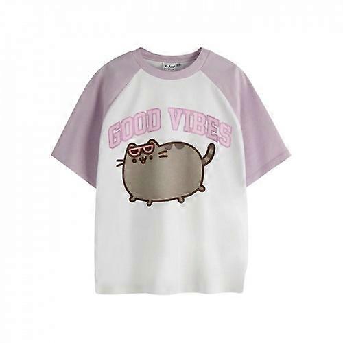 Pusheen Jenter Good Vibes Raglan T-skjorte