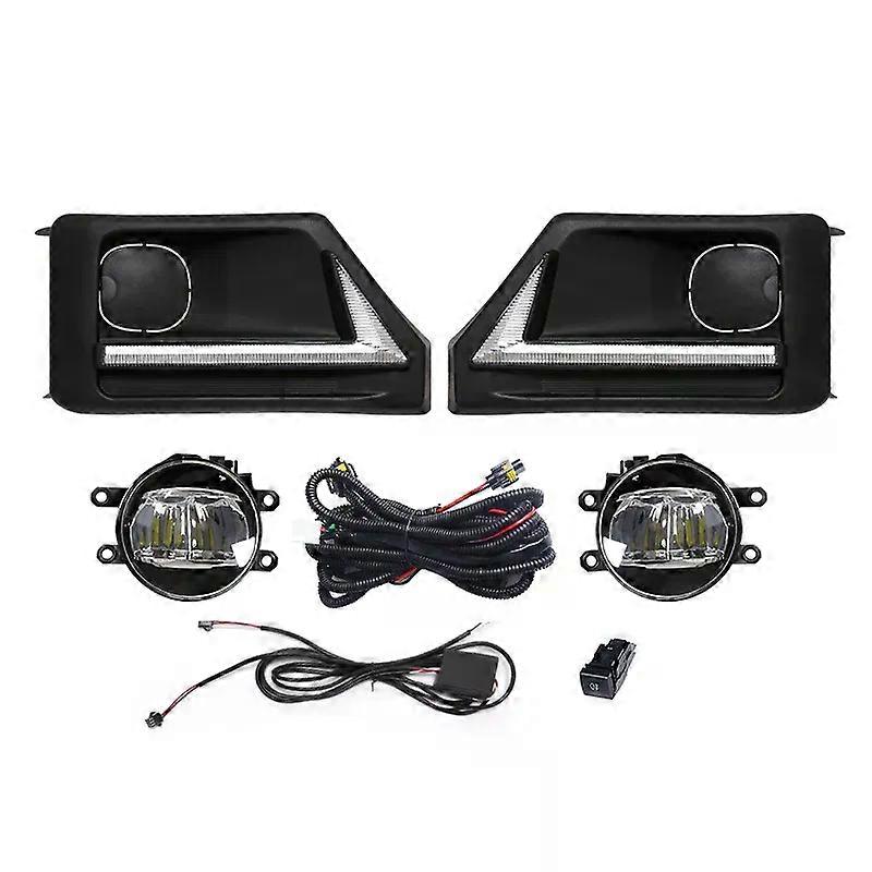 Apply For Toyota RAV4 Adventure 2019 2020 2021 Front Bumper Led DRL Daytime Running Light Turn Signal White Yellow Fog Lamp Waterproof