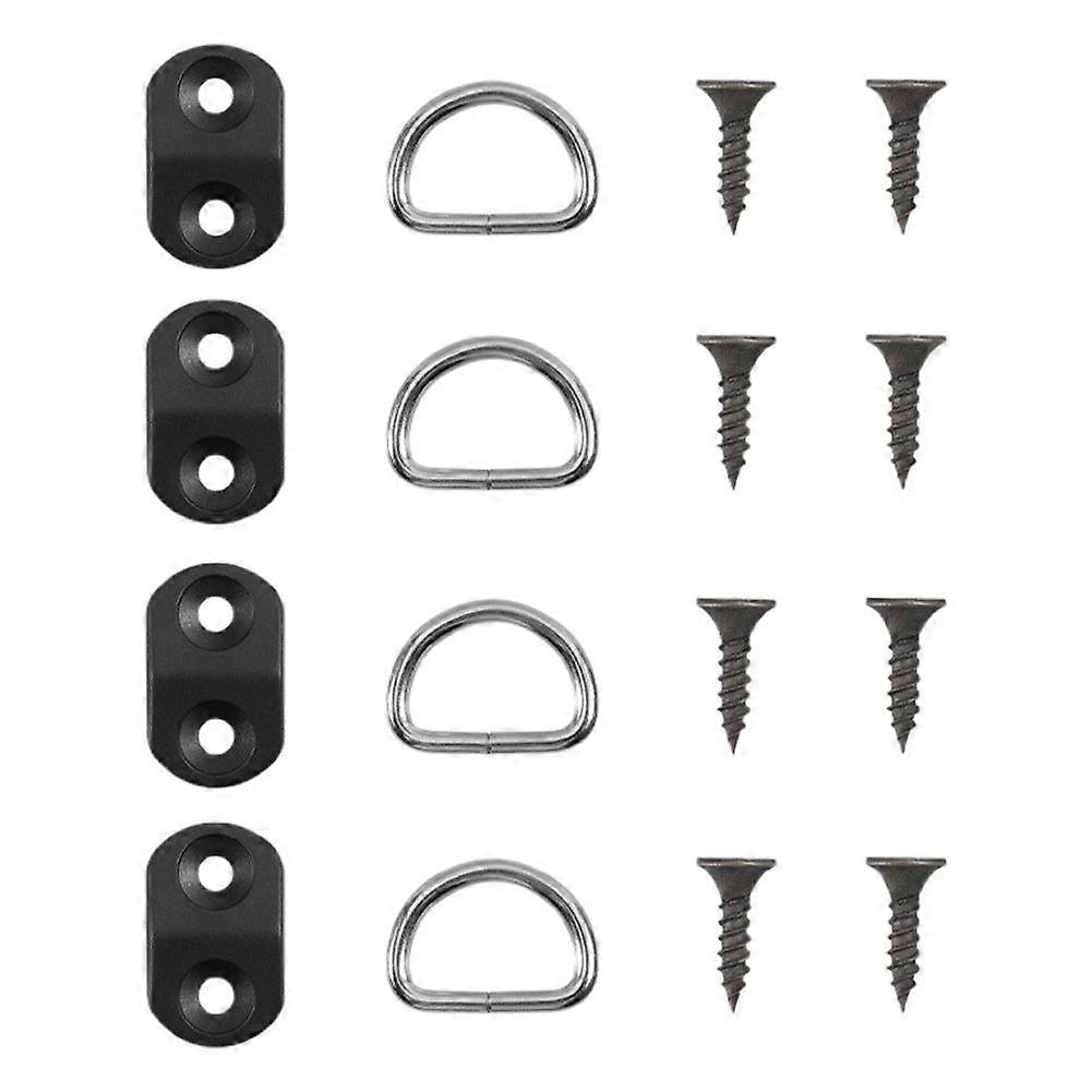 4Set Car Cargo Net Floor Hook Accessories Rear Trunk Boot Cargo Floor Net Tie