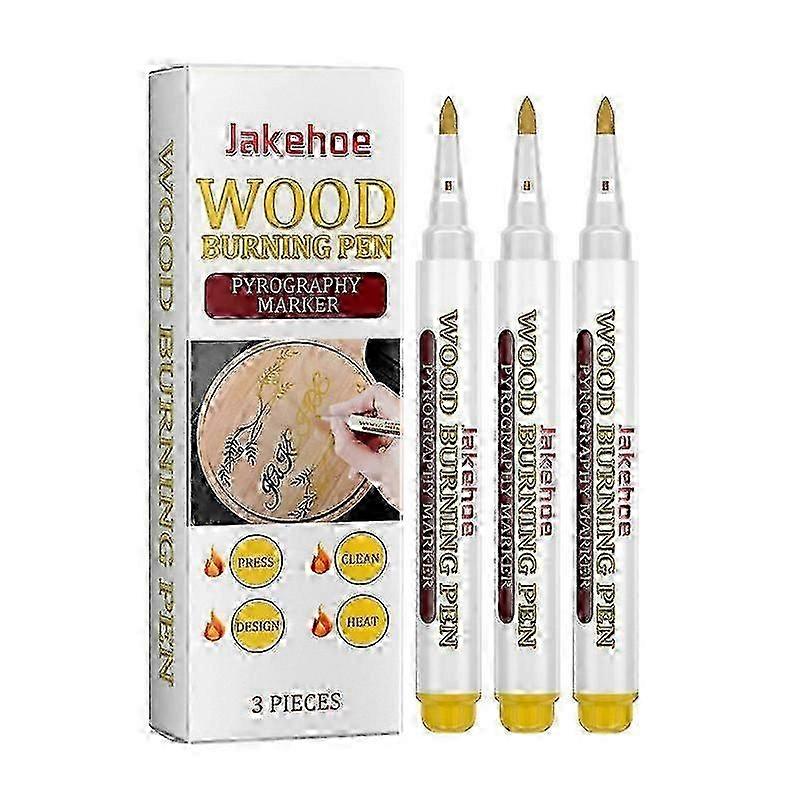 Craft Chemical Pyrography Fine Tip Scorch Marker Painting Pen Wood Burning Pen