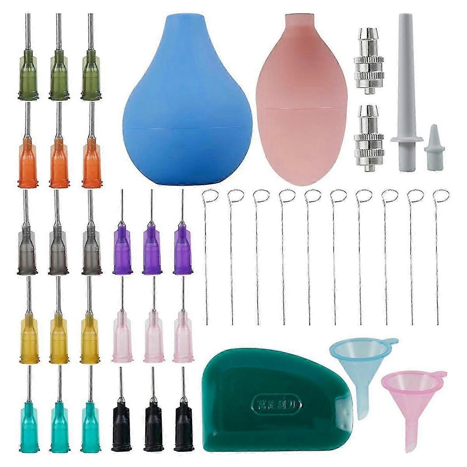 Pottery Precision Applicator Set, Pottery Tools Precision Tips Applicator Slip Trailer Bottles for Pottery Glaze Slip