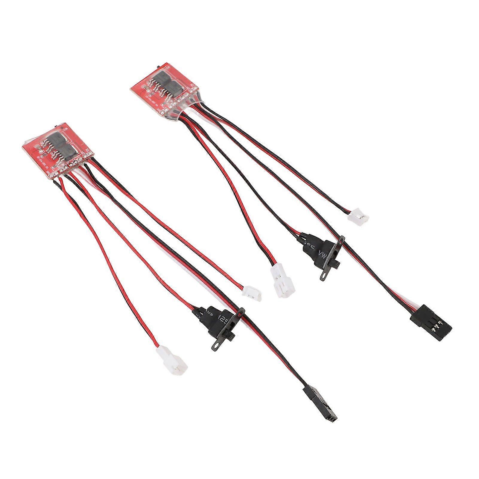 2pcs 30A Micro Brushed ESC Winch Control Bidirectional ESC Speed Controller Accessories with Brake for Axial SCX24 1/24