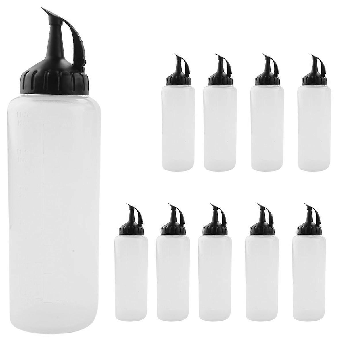 Chef's Squeeze Bottle, Pack of 3, Condiment Squeeze Bottles, Ketchup Squeeze Squirt Bottle for Sauce