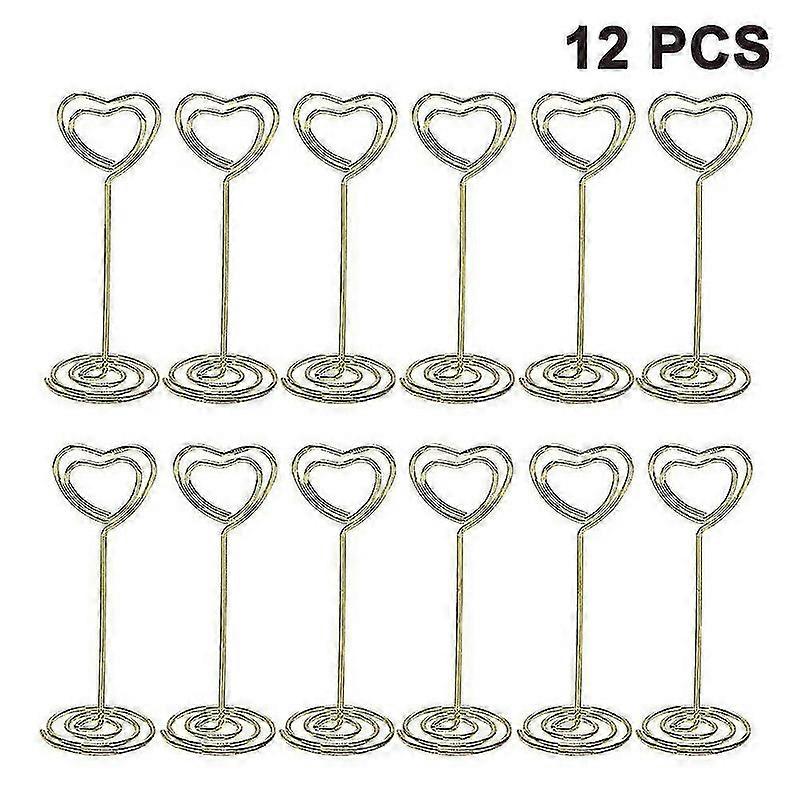 12pcs Tall Place Card Holder Table Numéro Holder Table Card Holder
