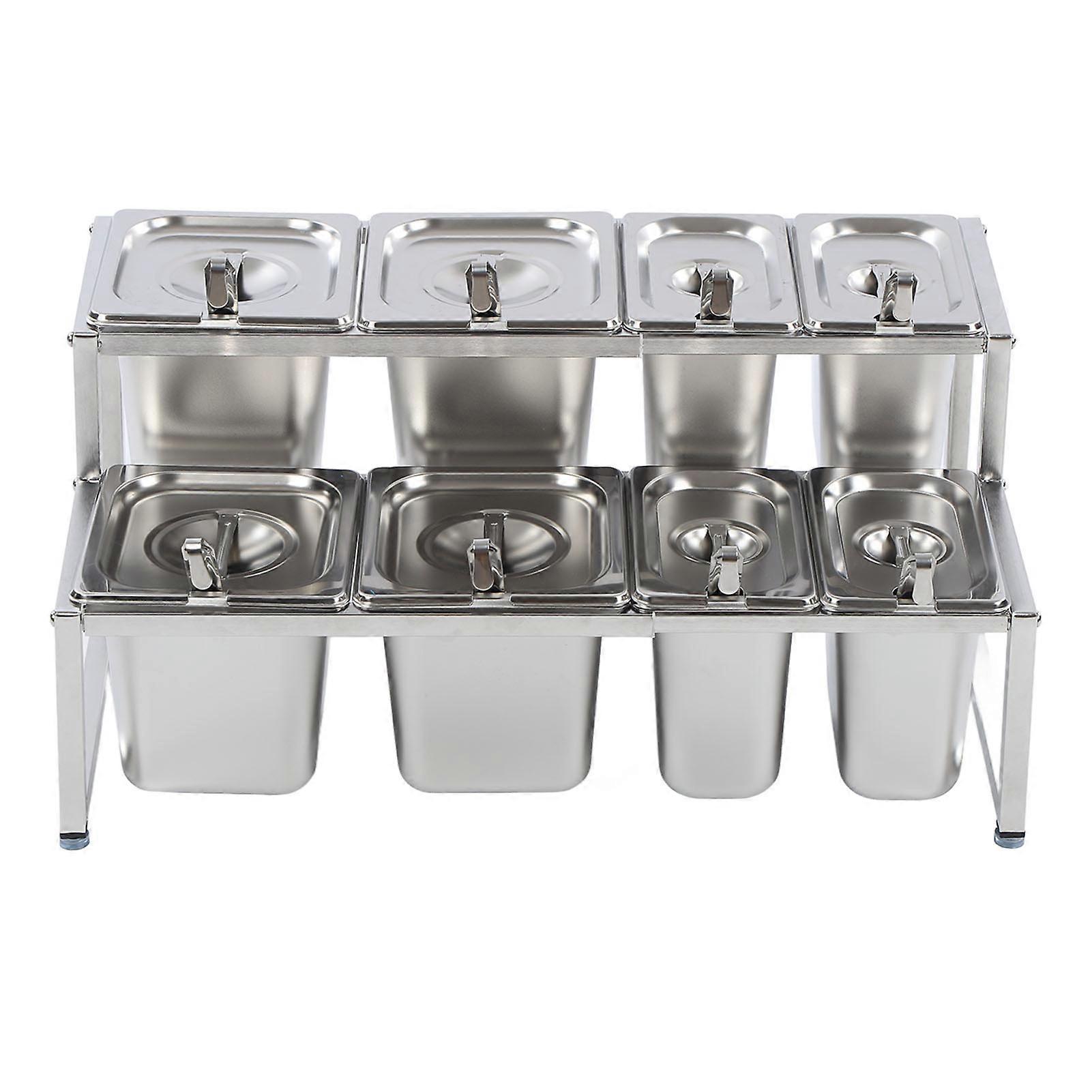 Sauce Pot Kitchen Double Layer Stainless Steel Condiment Pot 14