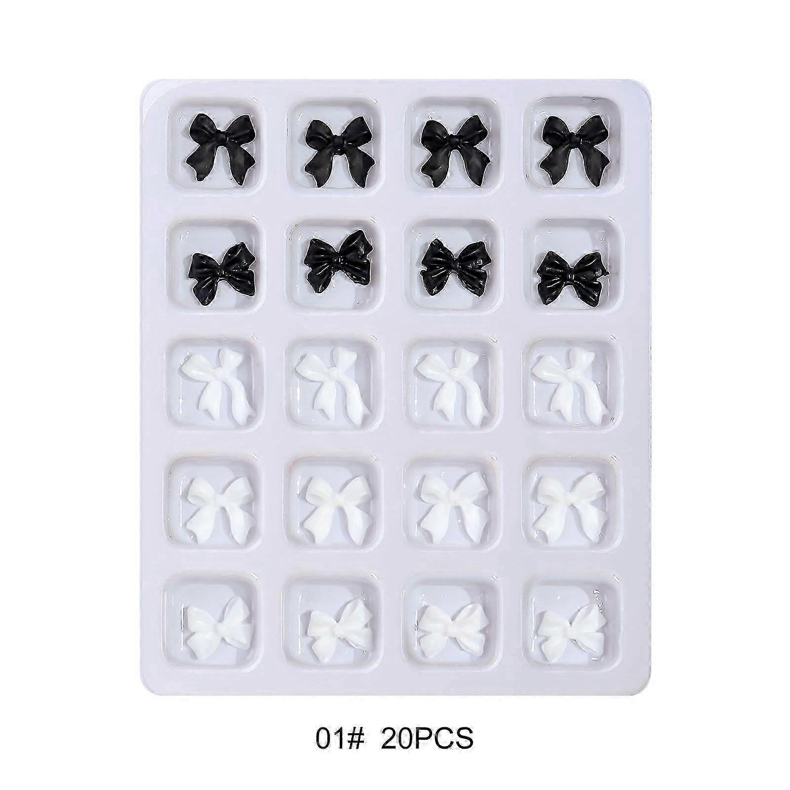 20Pcs Luxury Resin Nail Charms Nail Rhinestones Gems Luxury Nail Art Rhinestones Crafts Diamonds Crystal Jewels Stones