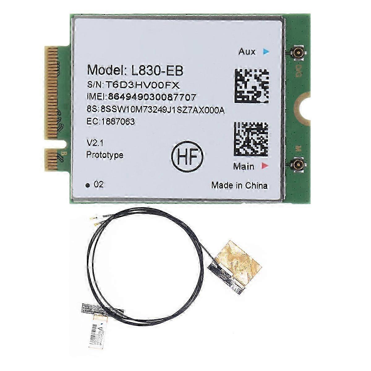 L830-EB 4G WiFi Card+Antenna Module for Thinkpad X280 T480 T580 P52S L480 L580 T490 T590 P53S T490S