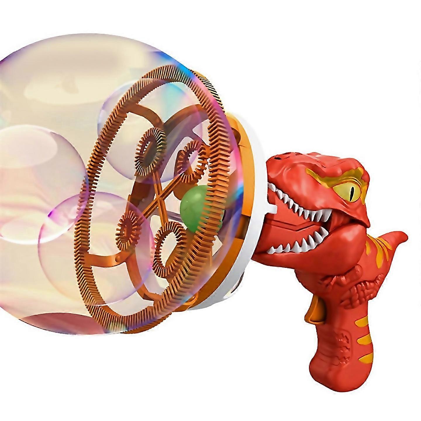 For Electric Dinosaur Bubble Machine Bubble Dinosaur Pool Toys Red