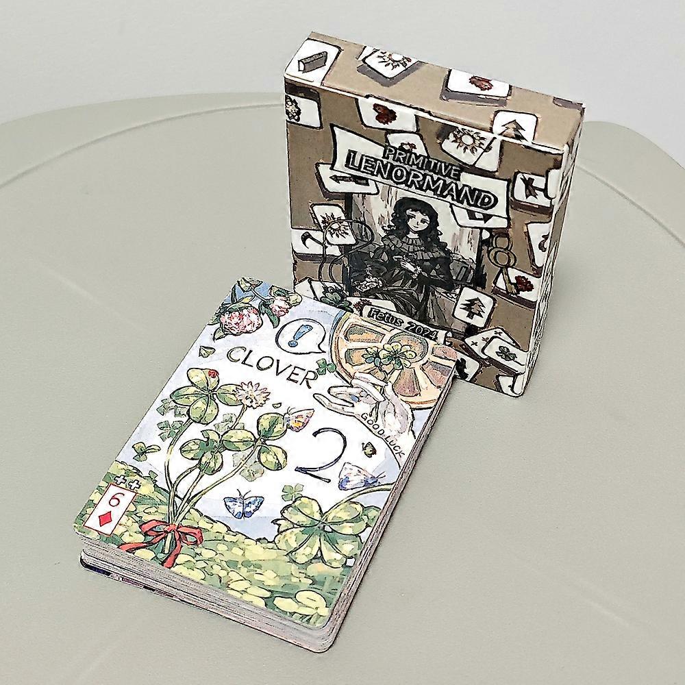 Primitive Lenormand Deck Rana System 42 Pcs Beginner-Friendly Lenormand Cards - 9*6cm