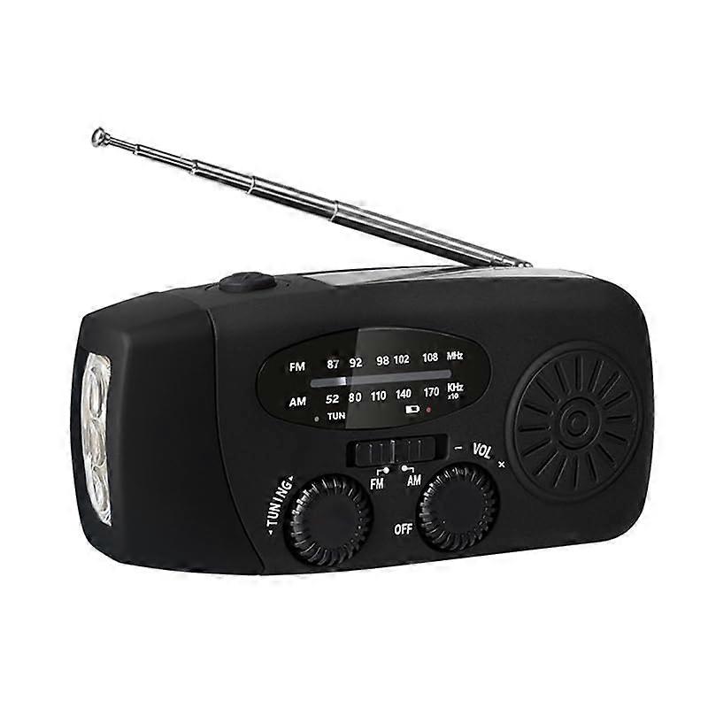 Emergency Hand Crank Radio With LED Flashlight, Portable Weather Radio, Camping and Outdoor Radio, Model A2
