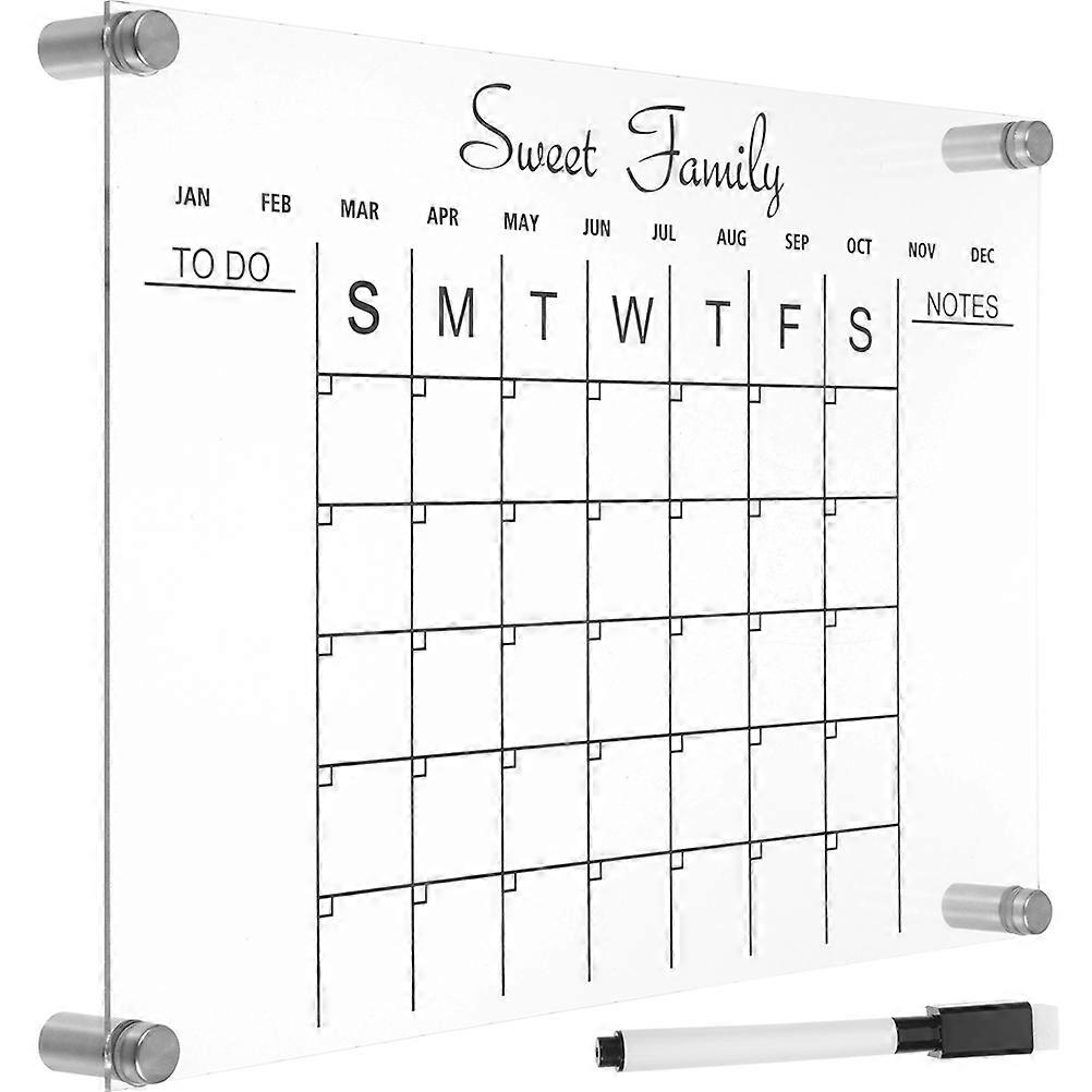 Acrylic Dry Erase Board for Writing 3Sets Transparent Desk Whiteboard