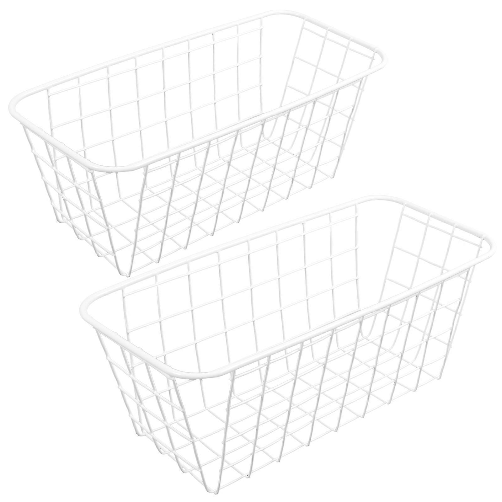 Wall Hanging Basket Wire Storage Basket for Kitchen Use 8Pcs