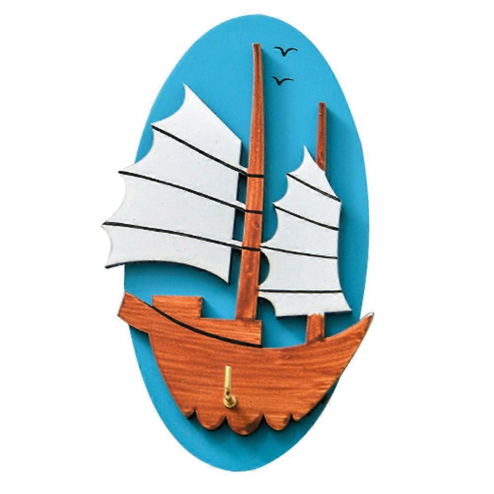 Mediterranean Style Wall Hooks For Homeowners And Renters 4Pcs Sky-Blue For Hanging And Storage Needs