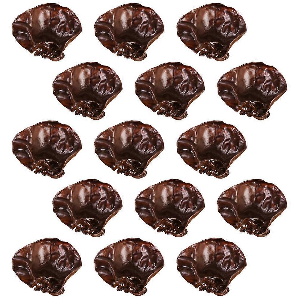 Black Fungus Artificial Vegetable Simulation Agarics Props 15Pcs