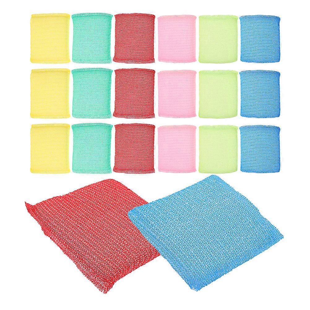 Reusable Kitchen Sponge Pads for Cleaning 96Pcs Non Scratch Dish Scrubbers