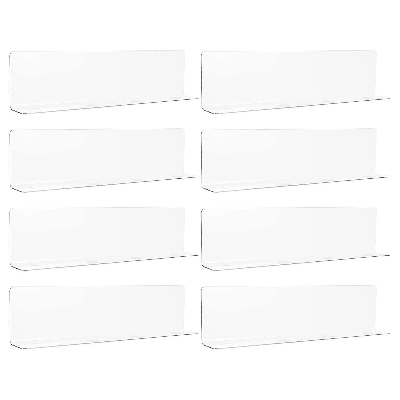 Acrylic Clear Shelf Dividers for Closet Separation 40Pcs Transparent Dividers