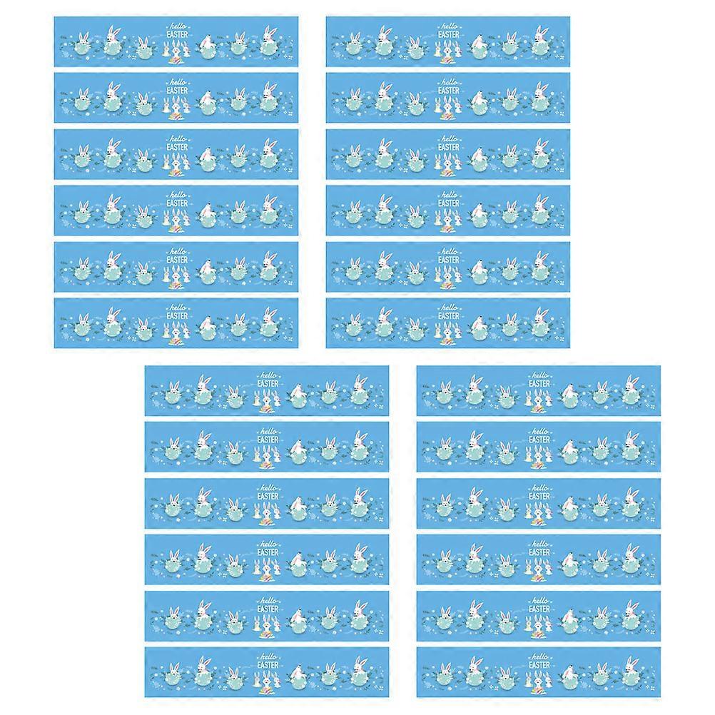 Easter Water Bottle Labels 48 Pcs Creative Design Decorative Stickers For Celebration Event Enhance Festive Atmosphere