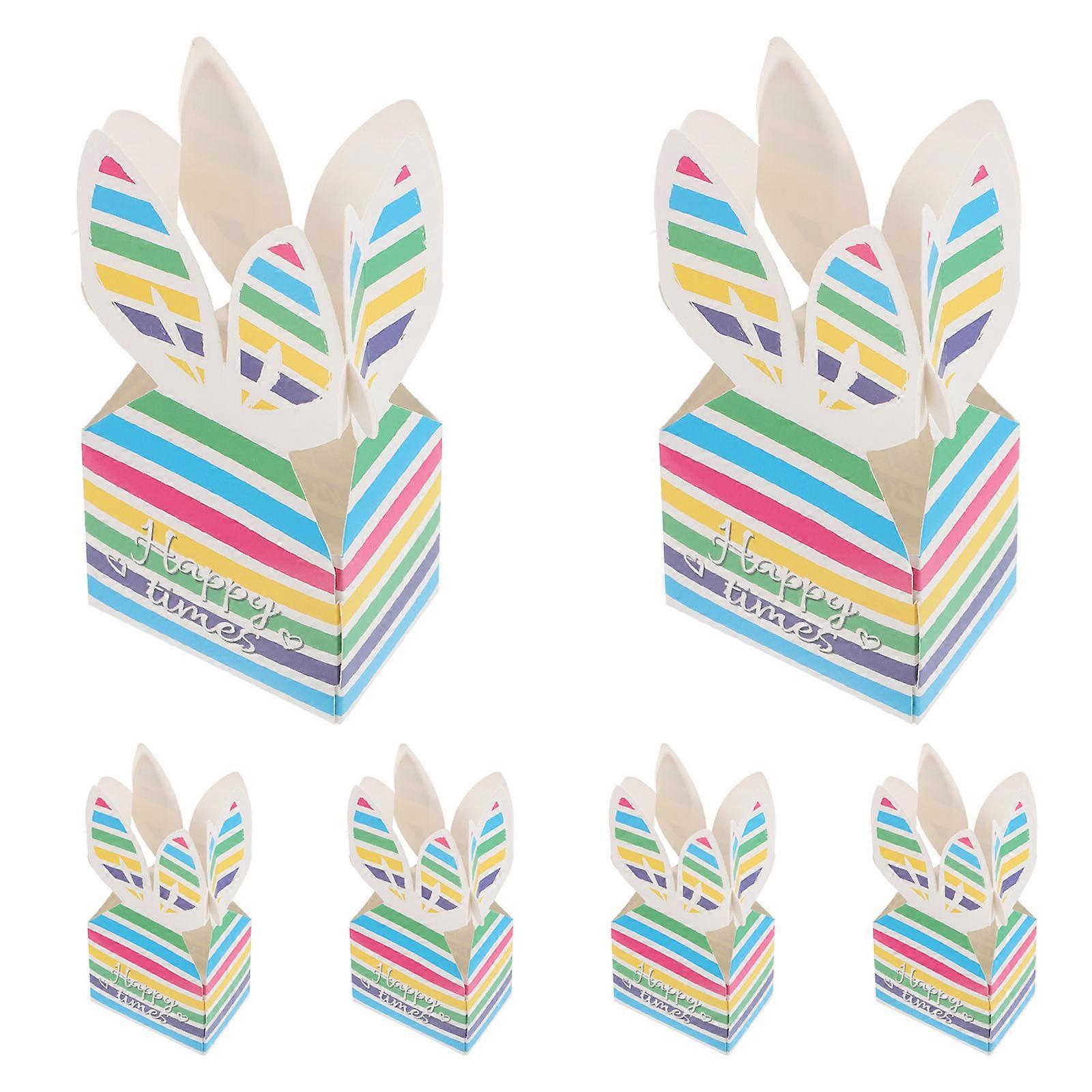 50Pcs Bunny Shape Candy Boxes Cute Design Assorted For Kids Birthdays And Easter Packaging Small Treats