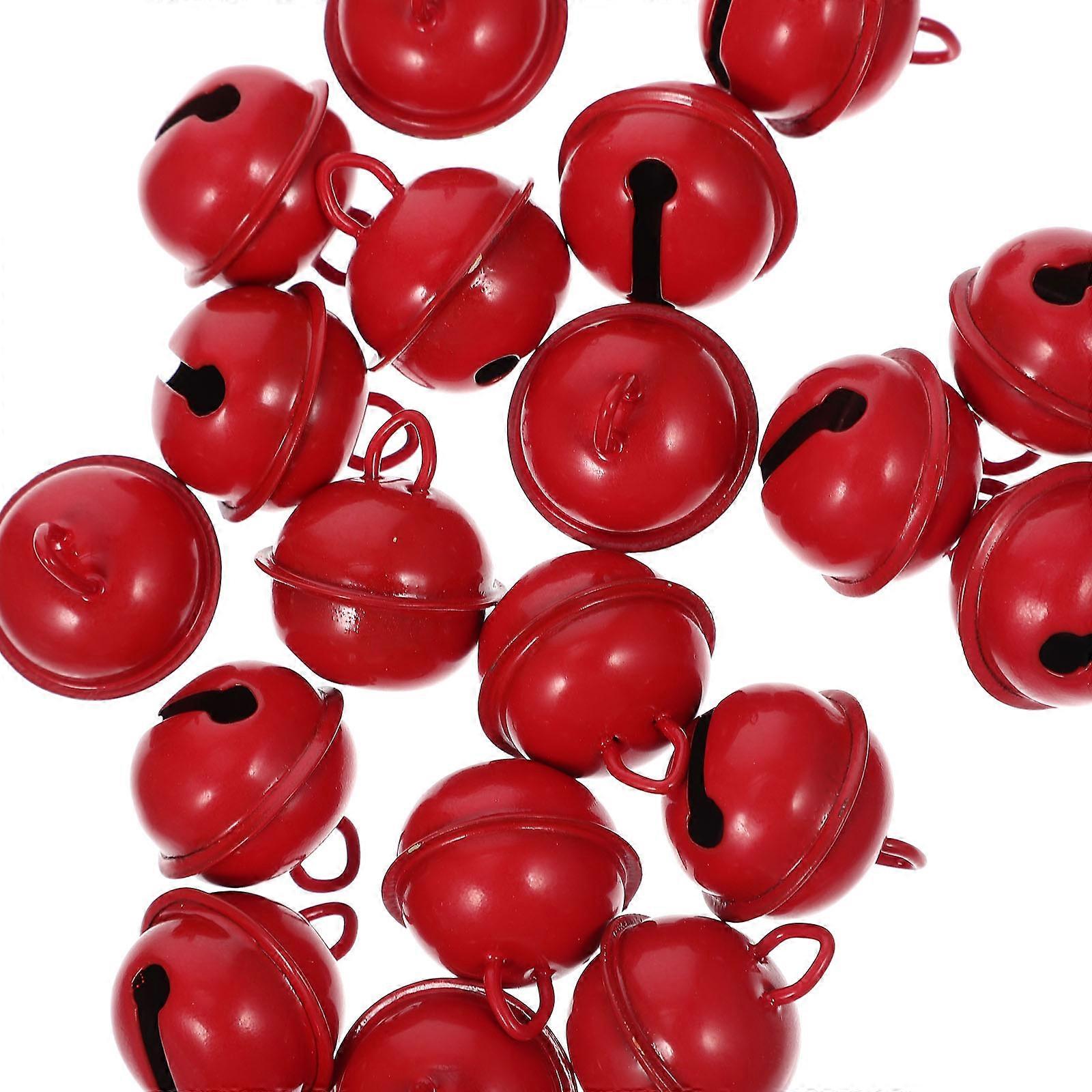 Multi-Function Craft Bells Decoration 80Pcs Red Small Xmas Bells Set