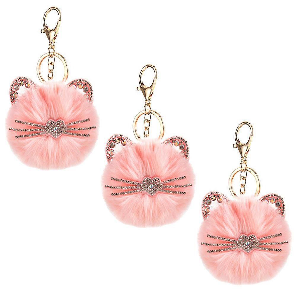 Set of 3 Shape Key Chain Pendant for Creative Bag Decor