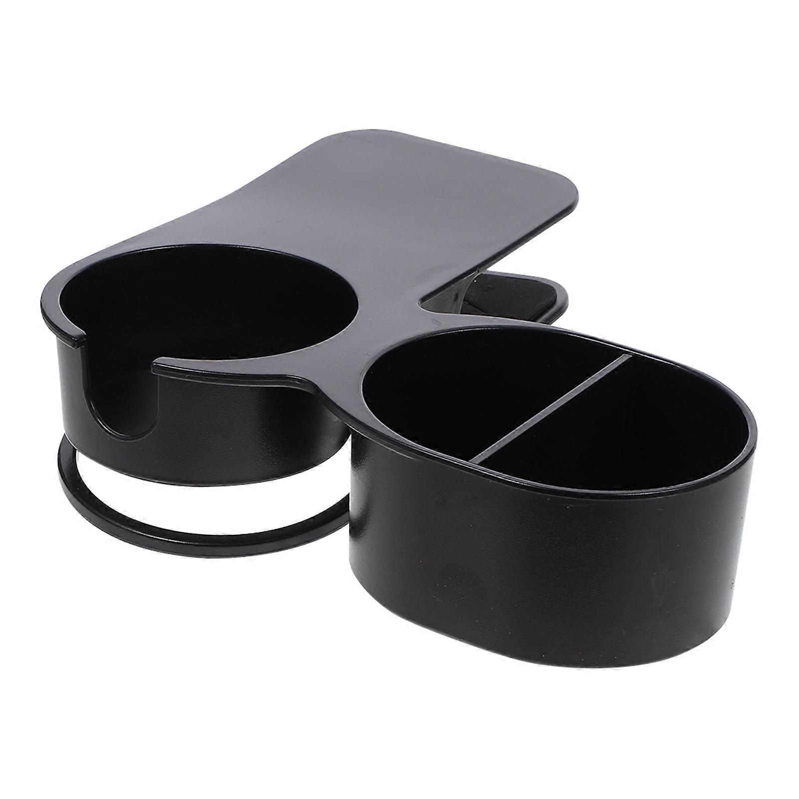 Cup Holder Clip for Table Multifunction Desk Side Clamp 2Pcs Black