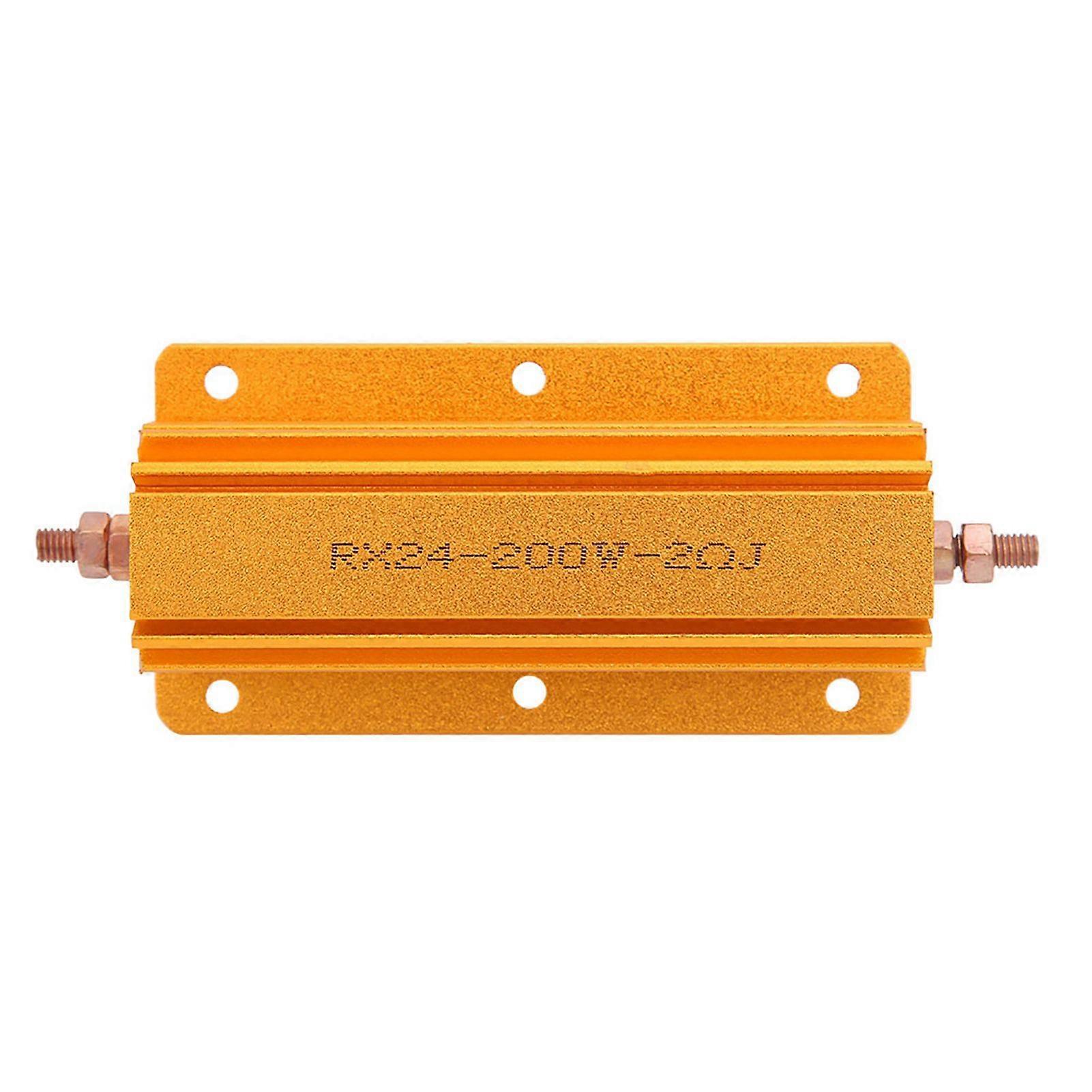 High quality  Gold aluminum shell resistor RX24 200W 2R