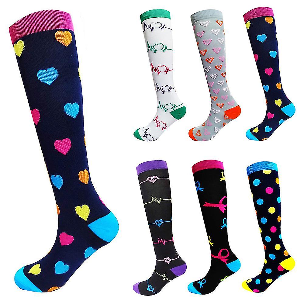 Calcetines de compresión para mujer Running Deportes Atlético Senderismo Medias