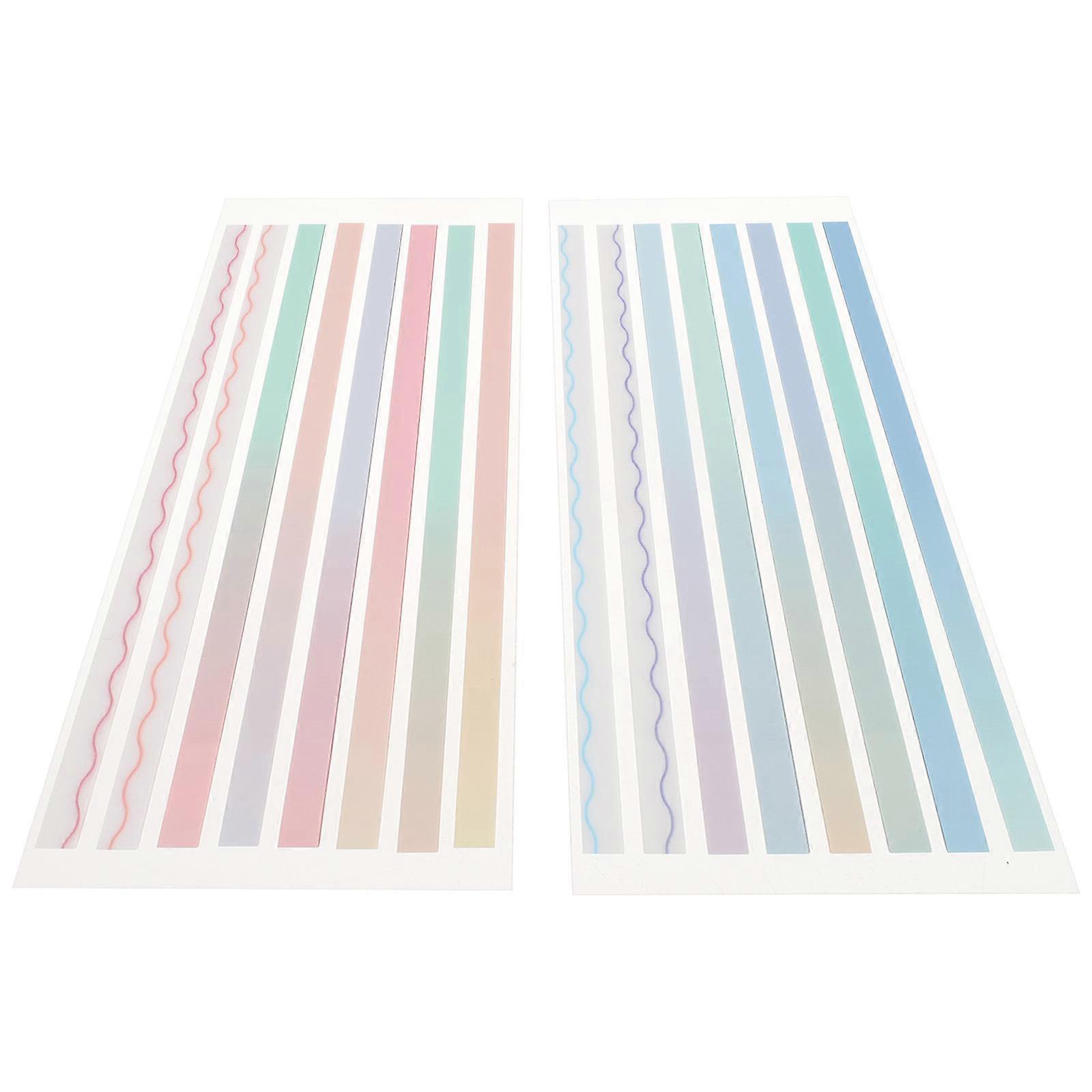 Marking Sticky Decals 2 Sets For Students And Teachers Assorted Color Long Page Tabs Reusable