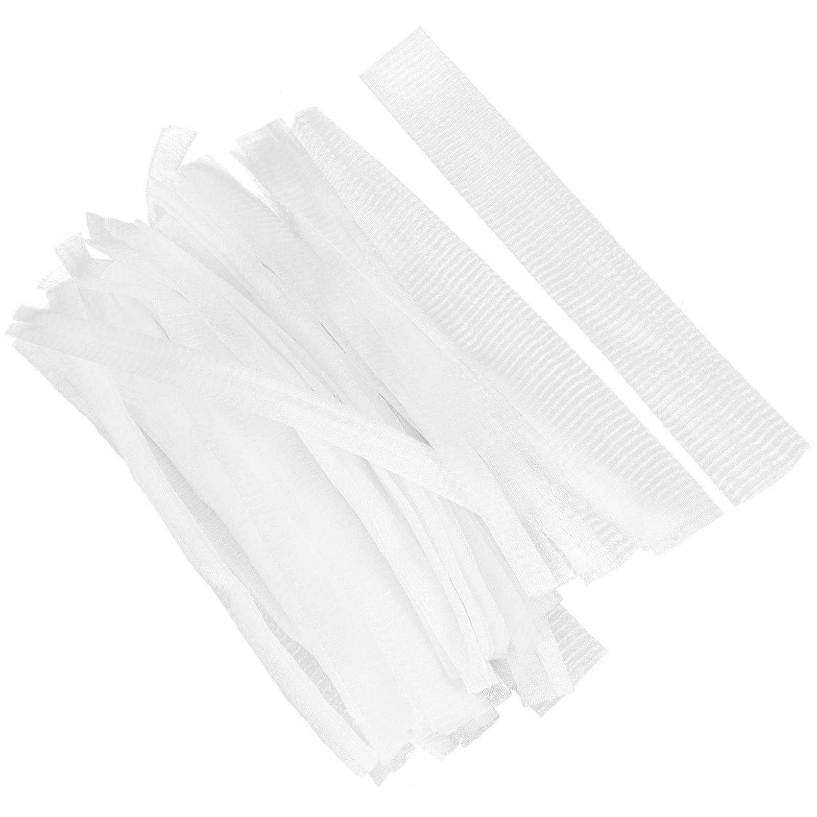 Liquor Bottles Mesh Protector 50Pcs White Pe for Storage Use with Reusability