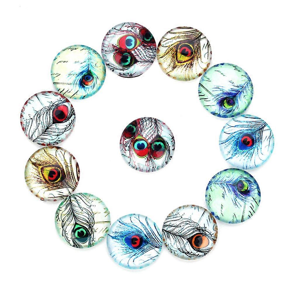 DIY Jewelry Making Accessories Glass Patch with 2Pcs for Craft Projects