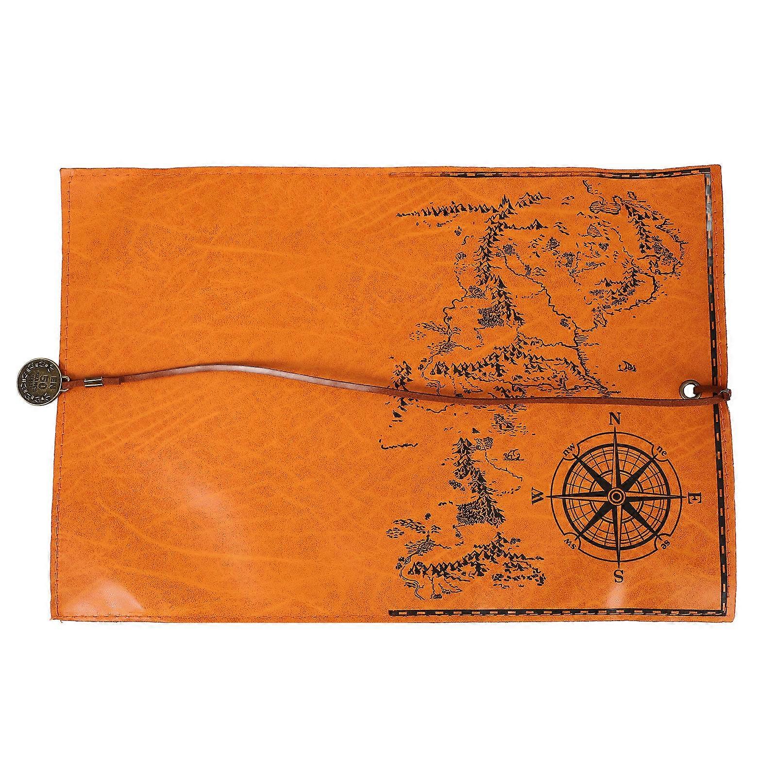 Brown Pencil Roll Wrap Pen Roll Up Case for Protection