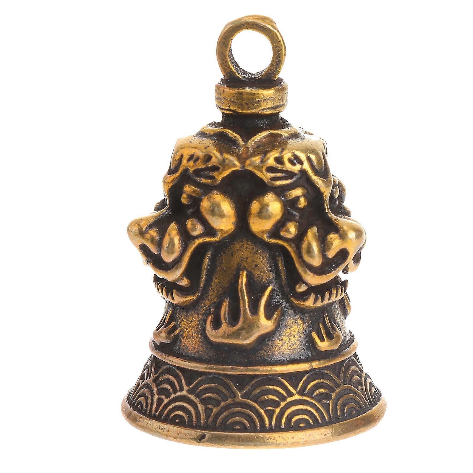 Creative Gift Keychains Oriental Brass Bell Pendant for Decoration 3Pcs