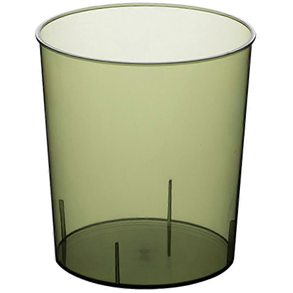 Transparent Wastebasket Trash Bin for Kitchen and Office Space PET Material 1Set
