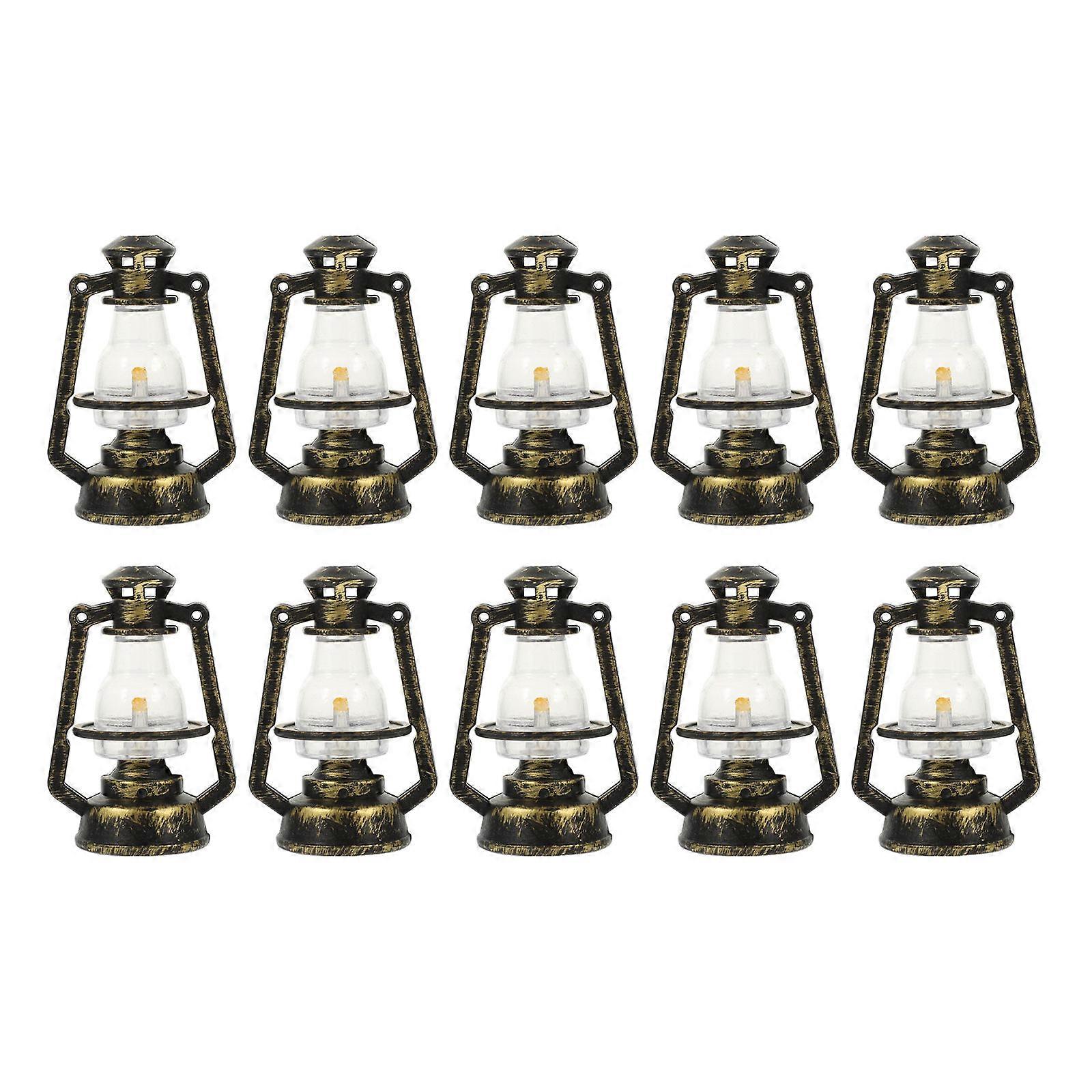 Retro Kerosene Lamp Shape Decor for Halloween Xmas 50Pcs Set