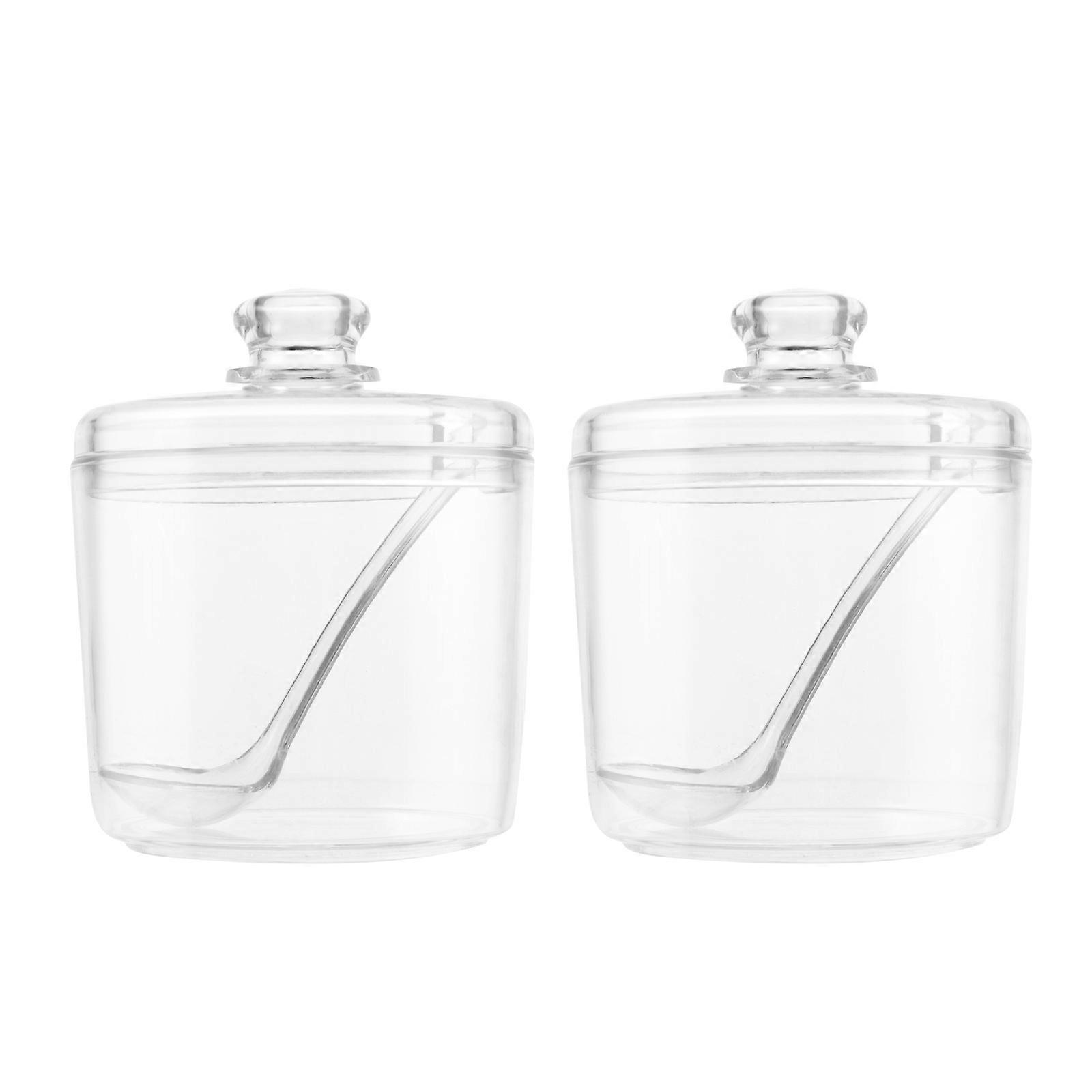 Flavor Container Large Capacity Kitchen Spice Can with Spoon 6Pcs