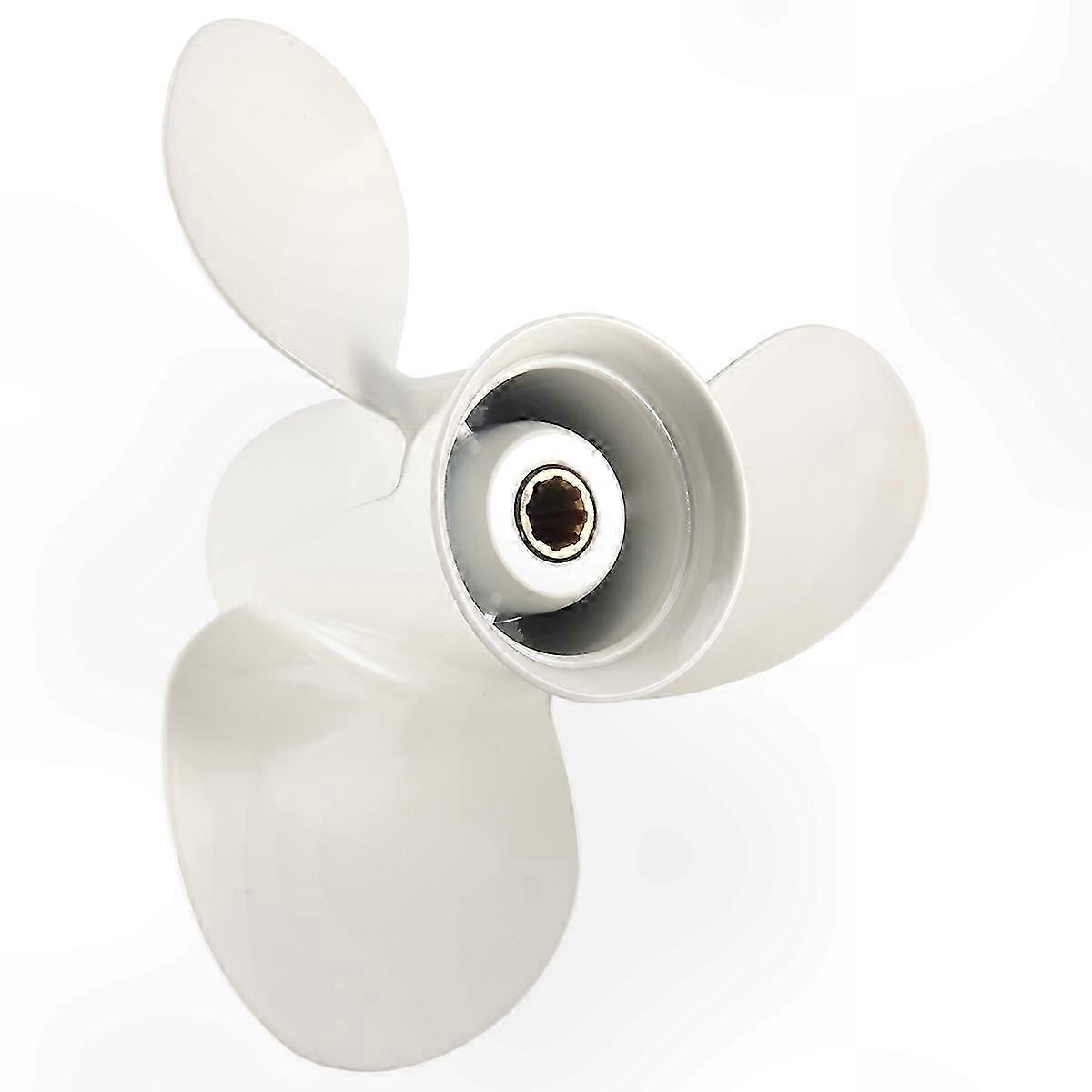9.25x11 Aluminum Propeller for 9.9-20 HP Outboard Engines with 8 Tooth Spline Compatibility