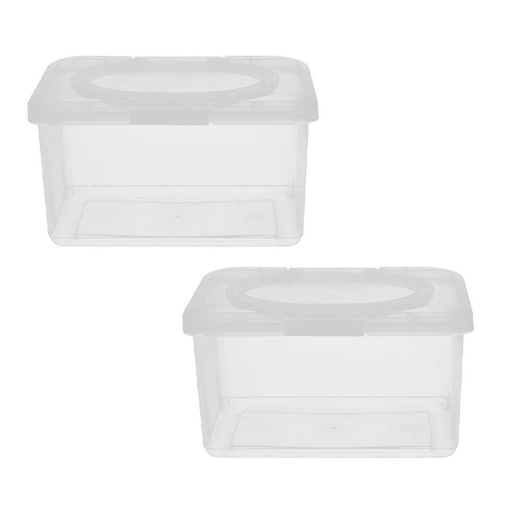 Wipes Dispenser Baby Wipe Holder for Storage 2Pcs Refillable Container